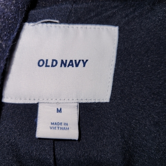 Navy Blue Peacoat with Buttons Size Medium. - Picture 3 of 3